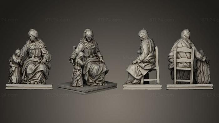 Статуи античные и исторические (Санта-Ана-Маэстра, STKA_0969) 3D модель для ЧПУ станка